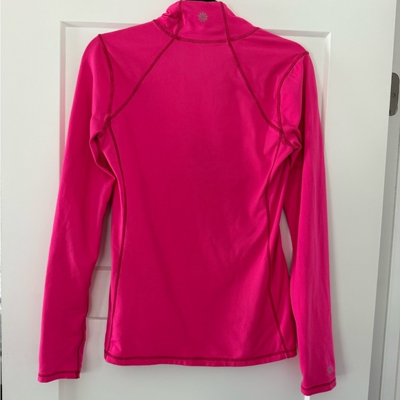 Athleta Hot Pink Long Sleeve Shirt - Picture 3 of 5